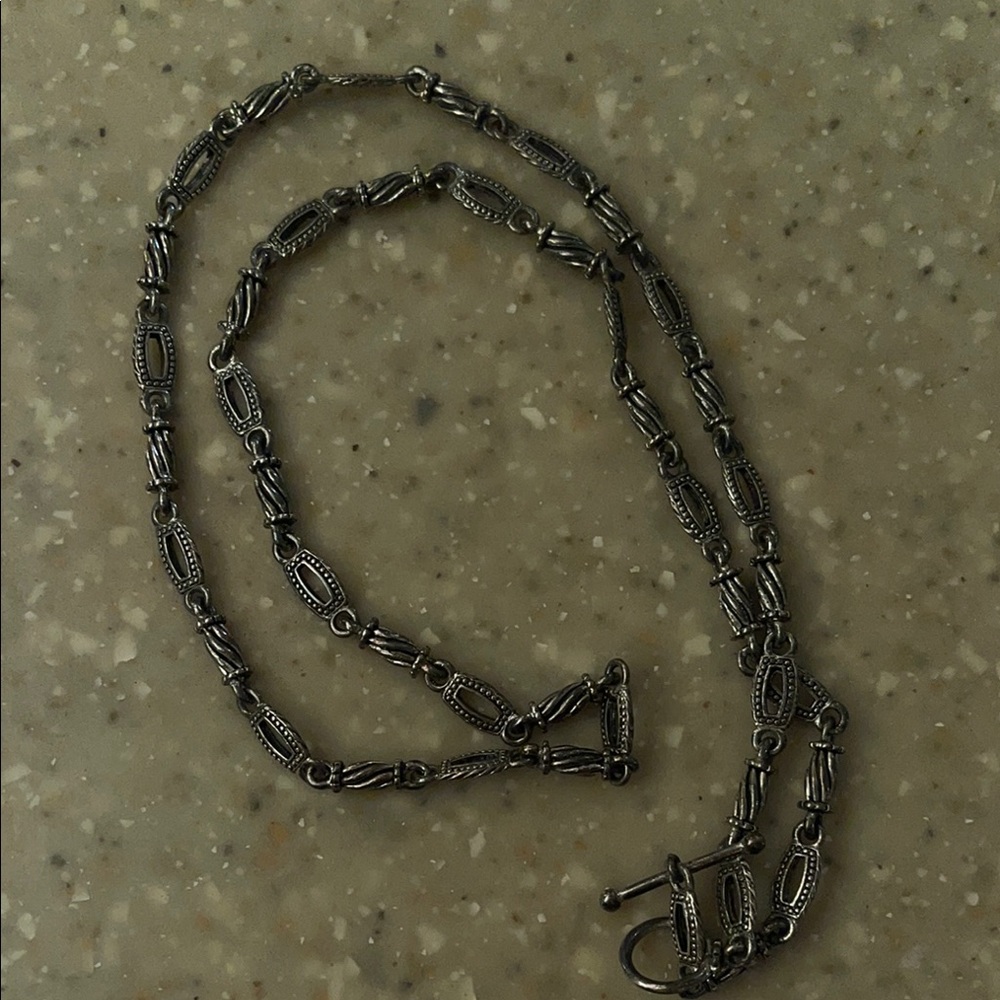 Silver Intricate Link Jewelry Necklace